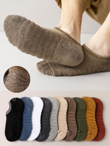 Towel Bottom Ankle Socks Socks for Men and Women Sports Autumn and Winter Thickening Flats Invisible Socks Silicone Non Slip Tight Cotton Socks