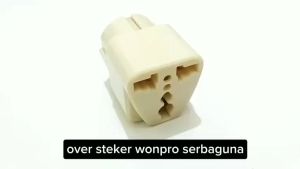 Over Steker Wonpro Serbaguna Wanpro Colokan Kaki 3 ke Kaki 2