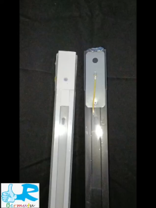 1M RELL TRACKLIGHT HITAM PUTIH 2 JALUR REL 1 METER LAMPU BLACK WHITE 2 WIRES 1 M TRACK PLAFON