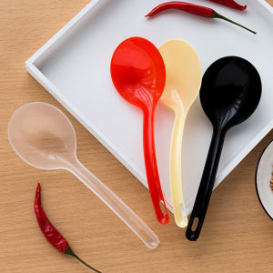 Disposable Ladel Long Handle Serving Spoon Plastic Commercial Take out Take Away Large Spoon Independent Soup Spoon Spoon Commercial