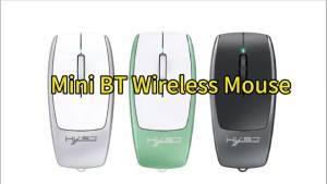 Portable Bluetooth 5.1 Wireless Mini Mouse Rechargeable TF Card Reader Silent Adjustable DPI Mouse for Phone Tablet Notebook