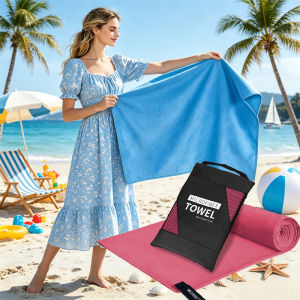 Beach Towel Microfiber Quick Dry Sports Beach Towel Outdoor Thick Travel Fitness Gymnastics Jogging Swimming Yoga Sea Towel