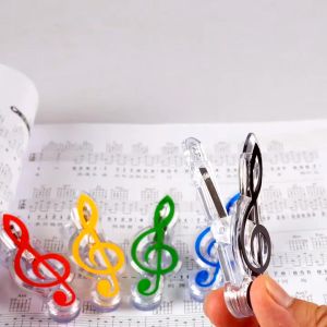 Music Note Clef Small Music Folder Piano Spectrum Clip Music Folder Funny Plastic Durable Guitar Violin Musical
