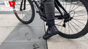 West Biking | WEST BIKING Thermal Bicycle Shoe Covers Non-Slip Wear Resistant Foot Booties Elastic Cuff Hollow Bottom Design for Cycling