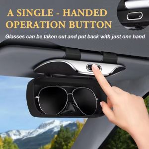 New Car Glasses Box Portable Car Glasses Frame Car Driving Glasses Frame Glasses Box Sunshade Glasses Auto Interior Accessories