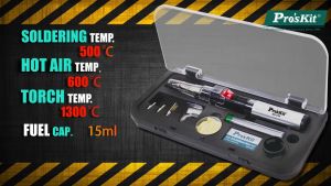 หัวแร้งแก๊สแบบจุดระเบิดอัตโนมัติ GS-23K PROS KIT (CN)