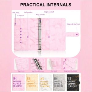 【Self-Discipline】A6 Loose-leaf Book 100 Day Challenge Savings Book Money Saving Budget Planner Loose-leaf Notebook Handbook省钱手册