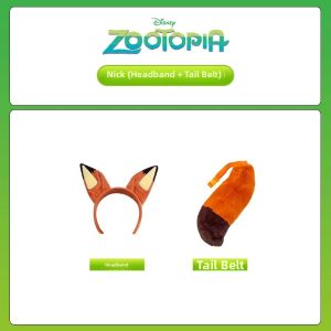Ikali | Zootopia Judy Police Costume Vest Ears Tail Belt