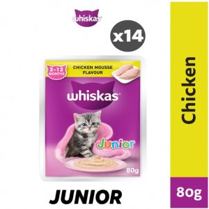 Whiskas (1 Box 14 Pack)70g-80g Tasty Mix/Junior/ Kitten/ Adult Pouch Cat Wet Food Makanan Kucing Basah