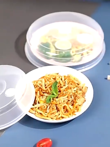 Food Grade Plastic Fresh-keeping Cover Clear Lid Sealed Microwave Heating Insulation Cover Refrigerator Sealed Fresh-keeping Bowl Cover Microwave Oven Special