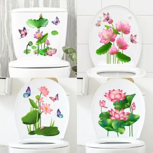 Miếng Dán Trang Trí Phòng Tắm Hoa Bướm Chống Thấm Nước Miếng Dán Tường Tự Dính Cho Gương Tủ Lạnh Gạch Men Trang Trí Nhà Cửa