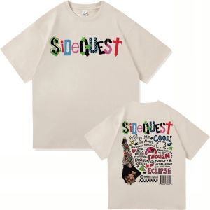 Michael Clifford Sidequest T Shirt Men Women Oversized Y2k Aesthetic Vintage Album T-Shirt High Quality Casual Cotton Clothing