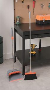 Kelamayi Upgrade Broom & Dustpan Set: Self-Cleaning & Ideal for Pet Home Use