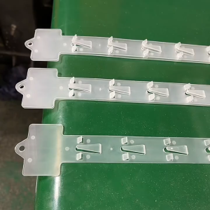 5Packs Display Hanging Strips 12-Hook Display Strips Supermarket Display Strips PP Heavy Duty