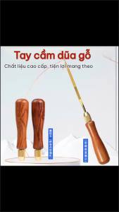 Wood File Handle Wooden Handles With Brass Collet Chuck For Small Files Accessories DIY Metal And Jade Polishing〔YY24〕