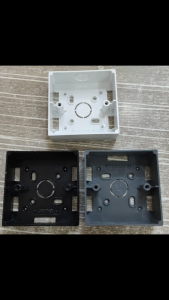 BATHKITCHZ PVC Surface Switch Box Conceal Switch Socket Casing White Black Grey Blank Cover Box
