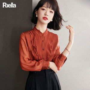 puella | Fashion Elegant French Style Design Womens Chiffon Shirt