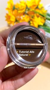 SANIYE 2 Warna Eyebrow Gel Tahan Lama Waterproof Alis Coklat Tua Eyeliner Makeup M348