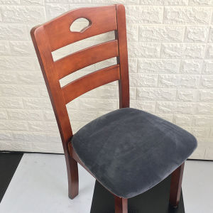 Soft Velvet Seat Cushion Cover Stretch Home Decor Chair Cover for Dining Room Kitchen Office Removeable Washable Chair Slipcover