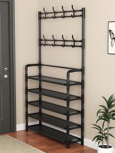 THE GREEN MILEราวแขวนผ้า ตะขอแขวนเสื้อและแขวนหมวก 2IN1 ชั้นวางผ้า non woven กันน้ำ ชั้นวางรองเท้า😍💖