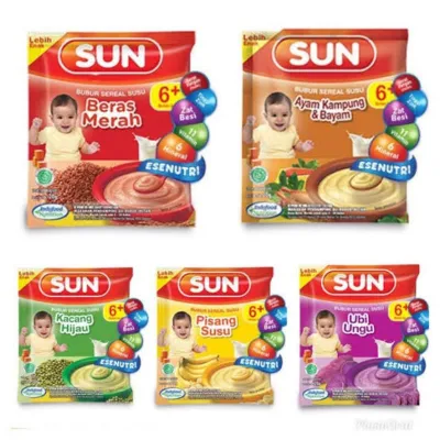 sun bubur bayi 20grm 1 renceng 8 sachet