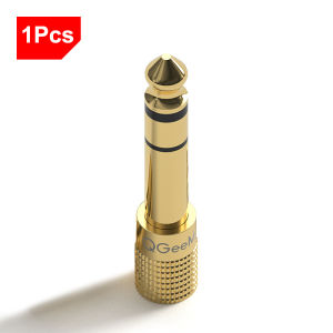 QGeeM Jack 6.5 6.35mm Male Plug to 3.5mm Female Connector Headphone Amplifier Audio Adapter Microphone AUX 6.3 3.5 mm Converter