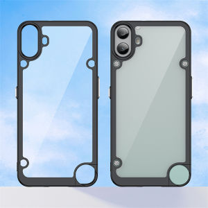 CMF By Nothing Phone 1 Case Air Cushion Shockproof Clear Matte Back Cover Hard Phone Case for Nothing CMF Phone1 Silicone Bumper