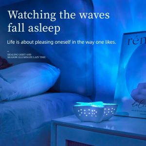 Starfish Led Projector Nightlight Northern Lights Rehcargeable RGB Romantic Ambient Lighting Mood Light Desk Bedroom Party Decor