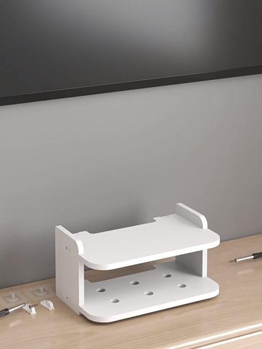 ASEPA Shelf Router Rack Wifi Modem Storage DVD Player Rack Modem Holder