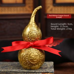 DINGFENGGE | Good Fortune Brass Calabash Hollow Mouth Gourd