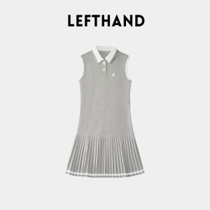 ชุดเดรสสั้นแขนกุดถักสีน้ำเงิน กระโปรงทรงเอ ชุดกีฬา แฟชั่นฤดูใบไม้ผลิและฤดูร้อน สำหรับผู้หญิง ชุดเดรสสั้นแขนกุดสีน้ำเงิน