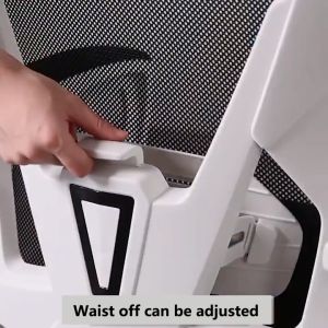 Can Recline Home Office Chair Breathable Mesh Computer Chair Adjustable Arm Ergonomic Chair Rotating Game Chair High Back to Protect the Spine Adjustable Lumbar Support