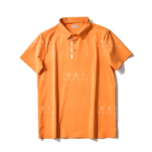 Laser Cut Breathable Short Sleeve POLO Shirt Mens Casual Summer Business Fashion Urban Style Seamless Glue Press Cool Feeling