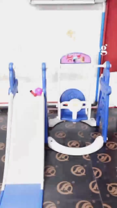 Kids Slide with Swing and Basketball Hoop with Ball Affordable Quality Kids Slide Playground Set