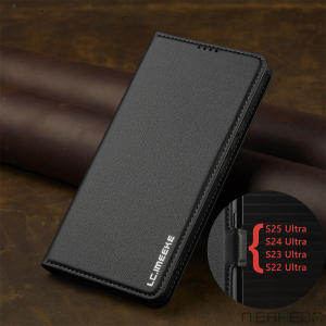 Flip Leather Case For Samsung Galaxy A15 A35 A55 A14 A34 A54 A56 A16 A36 A17 A57 S26 S25 S24 S23 Ultra S22 Plus FE Phone Cover