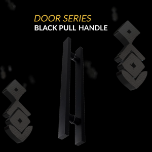 Pull Handle Pintu Kaca Kayu Kotak Stainless Steel Glass Door Handles Black