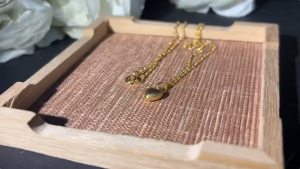 18k Gold Pawnable Saudi Gold Original Love Heart Necklace for Women Hypoallergenic Non Tarnish Dangling