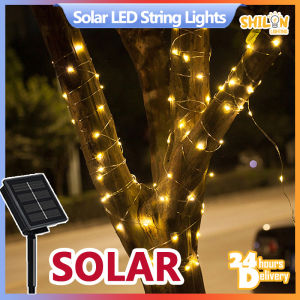 LED Solar Lamp String Lights Fairy Christmas Party Garden Outdoor Waterproof Lights Holiday Party Lights 7M 12M 22M 32M