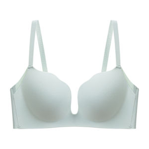 Miiow | Cat Woman Seamless Underwear Antibacterial Back Beauty Small Chest Gathered Big Jelly Soft Support No Steel Ring Bra For Women