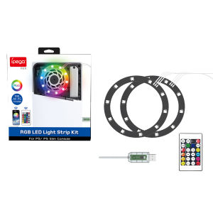 BSN | RGB LED Light for PS5/PS5 slim console 8-Color Atmosphere Light for phone APP/USB Remote Control DIY Decorative Accessories