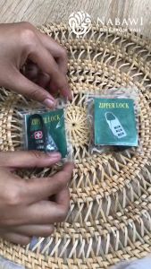 Gembok Kode Password Untuk Koper/Ransel/Tas Logo Swiss Zipper Lock Perlengkapan Haji dan Umroh