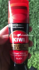 Semir Cair Kiwi Wax Rich Shine 75ml & 30ml Protect Semir Sepatu Pengkilap Instant Polish Cair Black