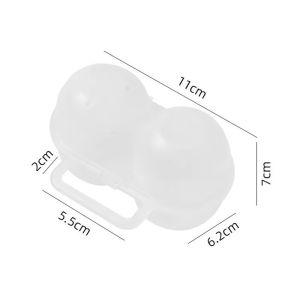 1PC 2 Cell Di Động Hộp Đựng Trứng Ngoài Trời Nhựa Khay Đựng Trứng Chống Sốc Chống Thả Trứng Bảo Quản Cho Tủ Lạnh Bảo Quản Thực Phẩm Thùng