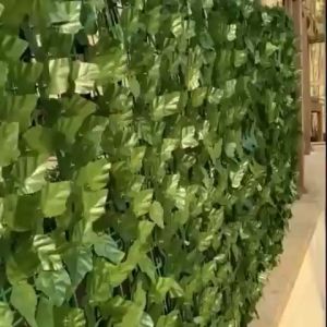 Artificial Leaf Landscaping Garden Fence Balcony Screen Fence Backyard Home Decor Privacy Fence Backdrop Plant Decor Leaves Fence Vines Decoration leaf Faux Ivy Vine Leaf Artificial Plants Leaves Wall Backdrop Hedge Fence Outdoor Green Fence Net