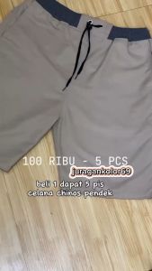 Paket 5 pcs Celana Chinos Pendek: Desain Modern & Berkualitas Tinggi