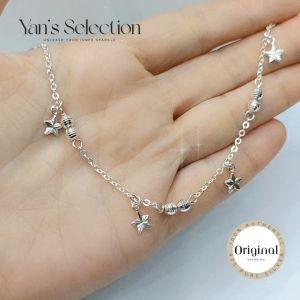 YANS Original 925 Silver Blinkling Star Bracelet **Rantai Tangan Kaki bBintang Kilau Perak 925 Tulen