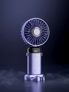 BIN LU Electric Fan mini/hand-held Fans Handheld fan usb Mini Portable rechargeable small fan Digital display folding mini fan  - mini fan rechargeable electric fan - fan portable -  n15 portable mini fan