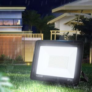 LED Outdoor Floodlight IP66 Waterproof Ultra Bright 10/20/30/50/100/150/200/300W AC220/110V Suitable For Home Commercial Light