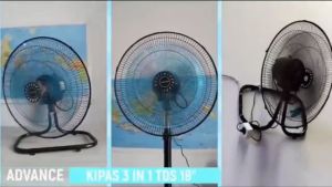 KIPAS ANGIN BESI 3 IN 1 18 INCH / STAND FAN TORNADO / KIPAS ANGIN BERDIRI 18 IN / KIPAS ANGIN DINDING WALL FAN18" / KIPAS