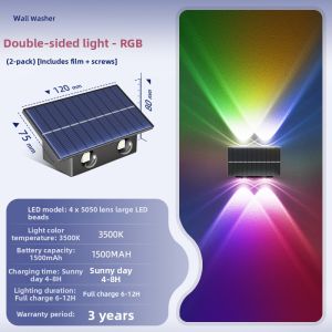 YOUCHI | Outdoor Waterproof Solar Wall Lamp